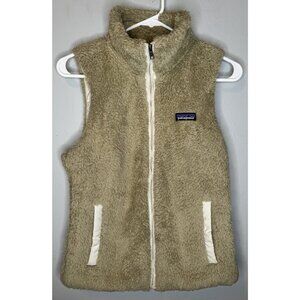 Patagonia Women's Los Gatos fleece vest Small Brown Zip Pockets